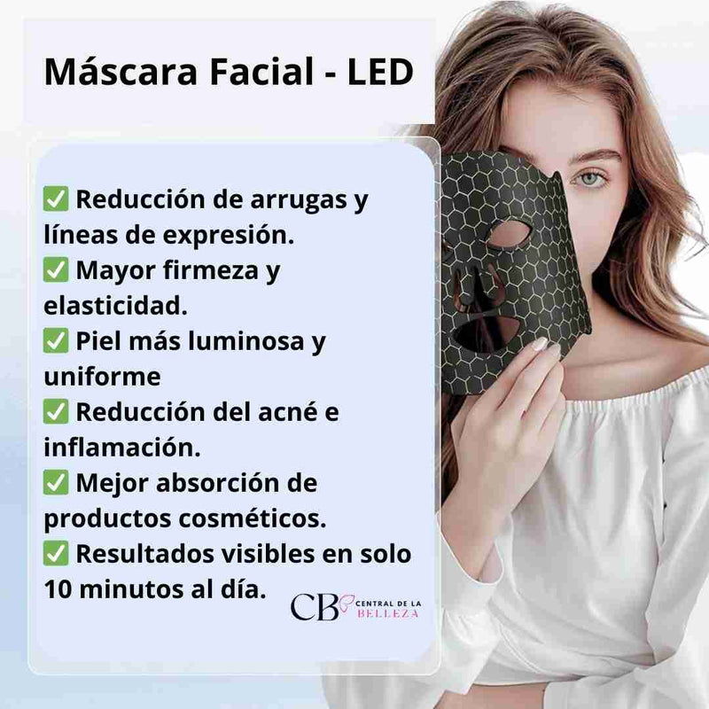 🔥 Máscara LED Facial | Rejuvenece tu Piel y Combate Arrugas y Acné