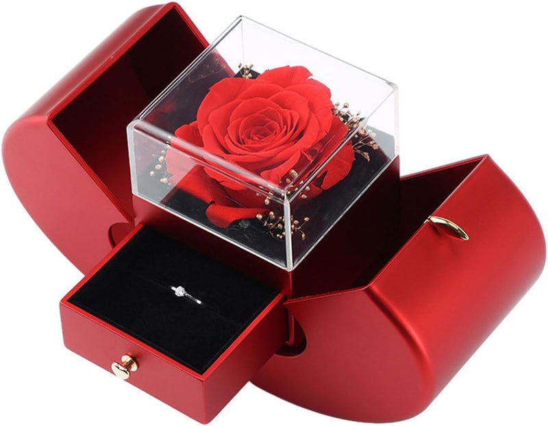 Set Amor Eterno - Caja de rosa + collar | Regalo de San Valentín