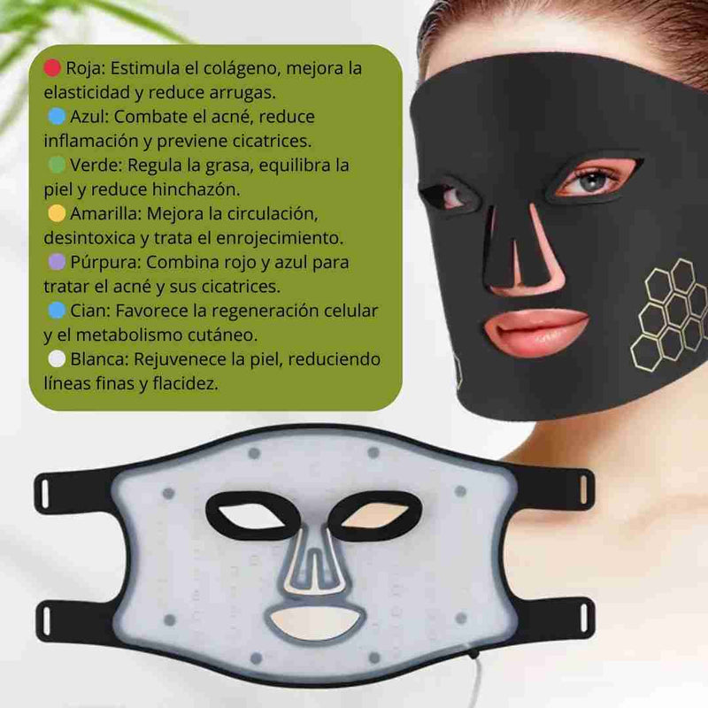 🔥 Máscara LED Facial | Rejuvenece tu Piel y Combate Arrugas y Acné