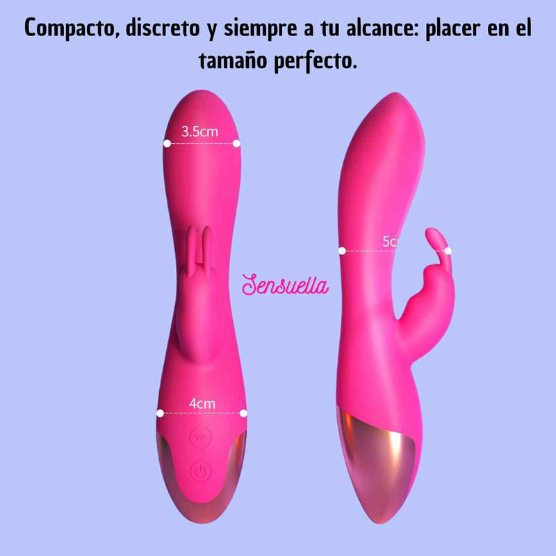 Vibrador Erótico Sensuella - Estimulador de Clítoris y Punto G Recargable y Resistente al Agua