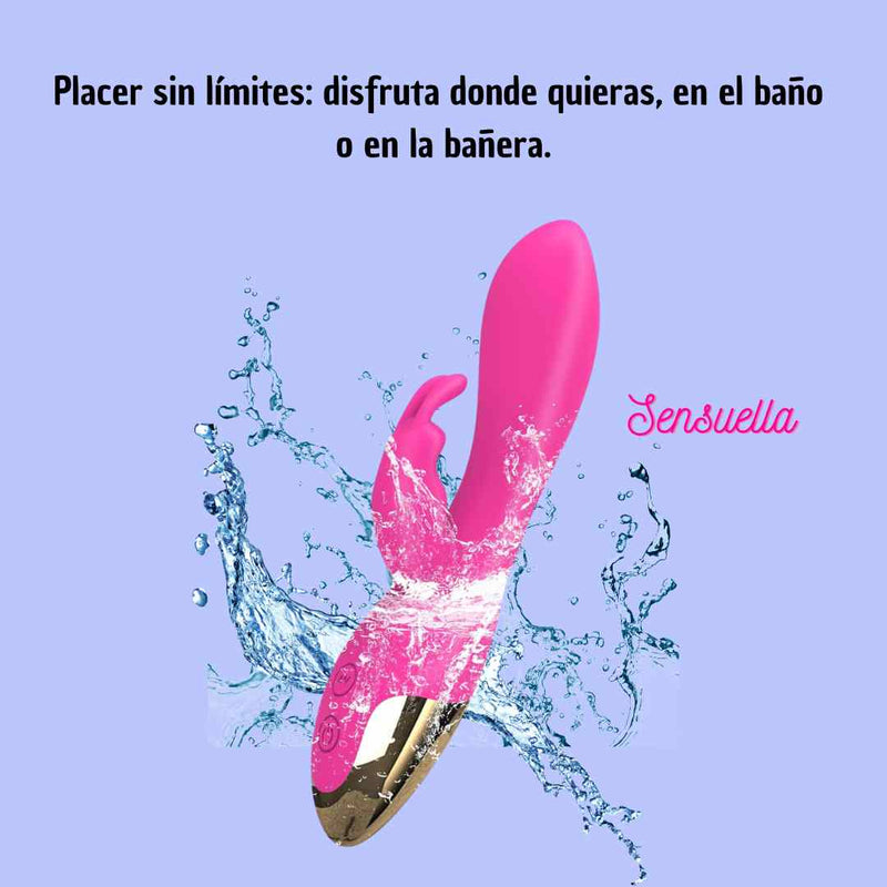 Vibrador Erótico Sensuella - Estimulador de Clítoris y Punto G Recargable y Resistente al Agua